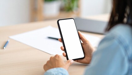 Mockup image of smartphone for advetising