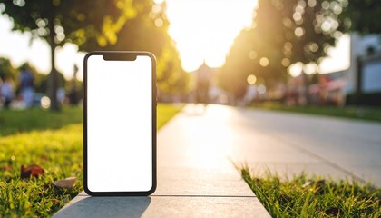 Mockup image of smartphone for advetising