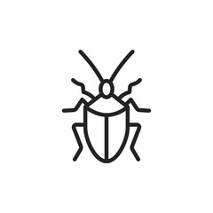 ladybug insect icon sign vector