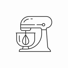 mixer machine icon sign vector