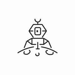 robot lander icon sign vector © Kamran