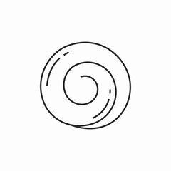 rolled food icon sign vector