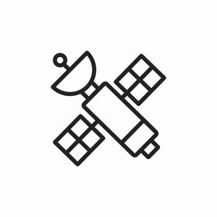 space satellite icon sign vector