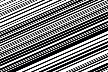 Black and white Line halftone pattern with gradient effect. Slanted stripes. Parallel straight monochrome pattern Template for backgrounds and stylized textures. Vector illustration