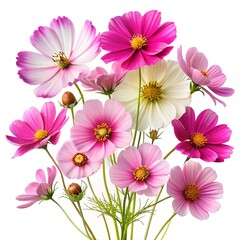 Fototapeta premium Cosmos On White Background