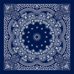 dark  blue  color,  bandana  vector design