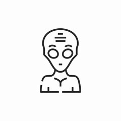 alien extraterrestrial icon sign vector