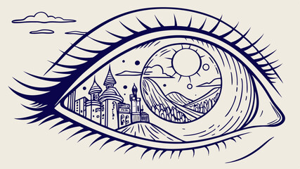 Enchanted Eye A Generated AI Landscape Within