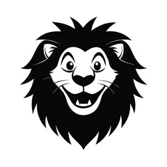 Lion Head Silhouette vector logo, icon illustration.. Lion head art silhouette vector design. Lion logo set.