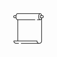 paper scroll parchment icon sign vector