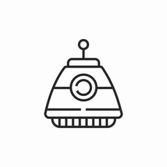 space capsule icon sign vector