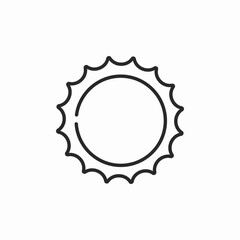 sun shining icon sign vector
