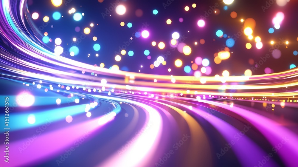 Aufkleber colorful, swirling background with many small, bright dots. the dots are arranged in a spiral patter