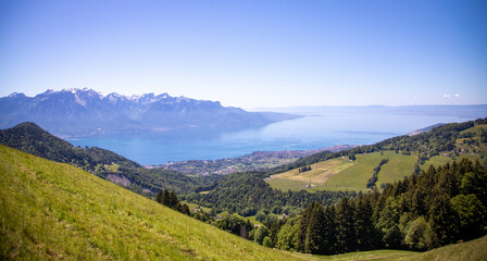 Hiking in Orgevaux, Switzerland