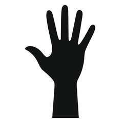  Hand with Star of David Silhouette