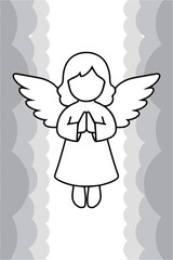 天に昇天するエンジェル