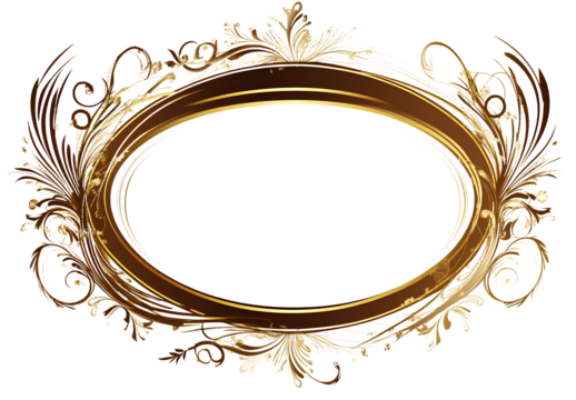 vintage frame with floral ornament