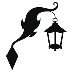 vector illustration of an old lantern