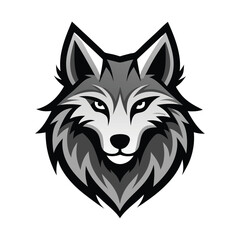 Naklejka premium wolf head icon