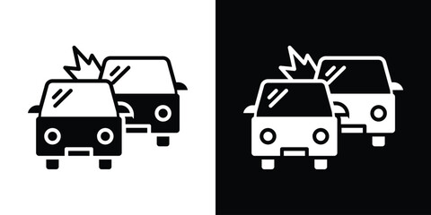 Accident icon illustration. icon templates pack.