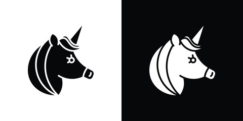 Alicorn icon illustration. icon templates pack.