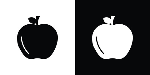 Apple icon illustration. icon templates pack.