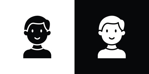 Baby boy icon illustration. icon templates pack.