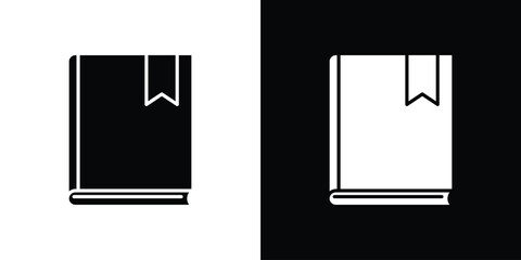 Book bookmark icon illustration. icon templates pack.