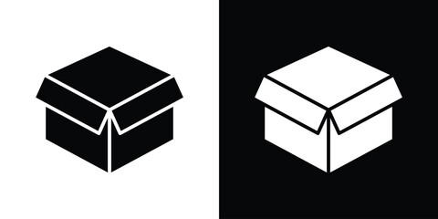 Box icon illustration. icon templates pack.