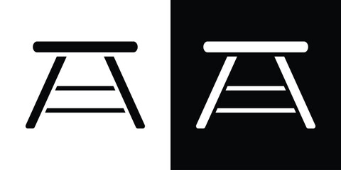 Camping table icon illustration. icon templates pack.