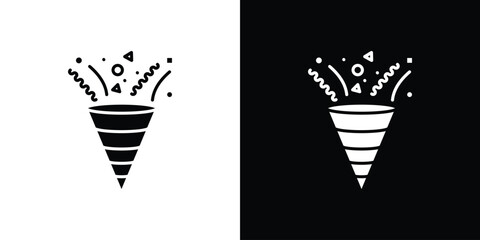 Confetti icon illustration. icon templates pack.