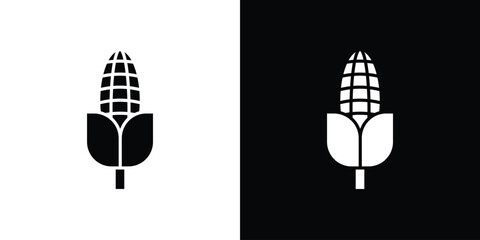 Corn icon illustration. icon templates pack.