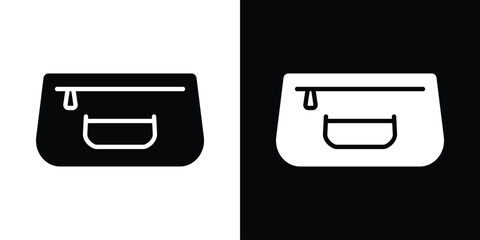 Cosmetic bag icon illustration. icon templates pack.