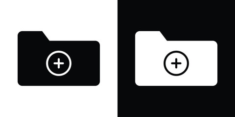 Create folder icon illustration. icon templates pack.