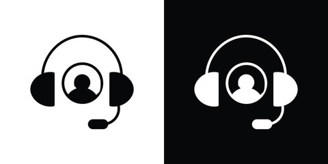 Customer support icon illustration. icon templates pack.