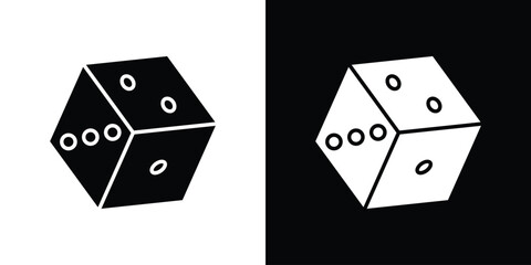 Dice icon illustration. icon templates pack.