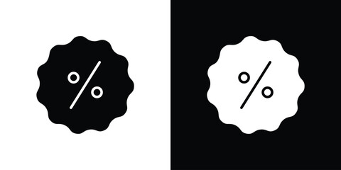 Discount icon illustration. icon templates pack.