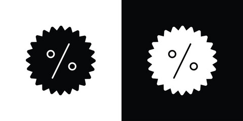 Discount icon illustration. icon templates pack.