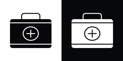 Doctor bag icon illustration. icon templates pack.
