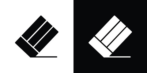 Eraser icon illustration. icon templates pack.