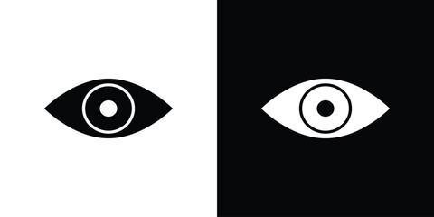 Eye icon illustration. icon templates pack.