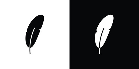 Feather icon illustration. icon templates pack.
