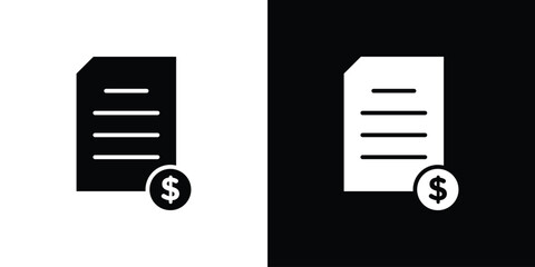 File invoice icon illustration. icon templates pack.