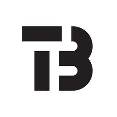 Letter TB simple monogram logo