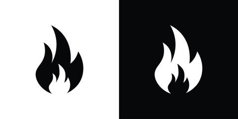 Fire icon illustration. icon templates pack.