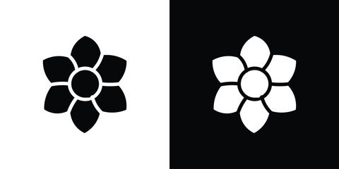 Flower icon illustration. icon templates pack.