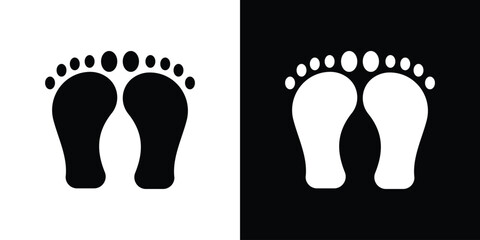 Foot icon illustration. icon templates pack.