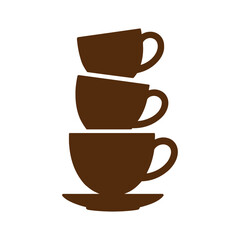 Coffee Cups and Beans Icon Set, Flat Coffee Icons, Cups and Beans Vector Design, Coffee Cup and Bean Vector Silhouettes, Isolated 4K Icons, Minimalist Coffee Icons, Cup and Bean Bundle Vector on White