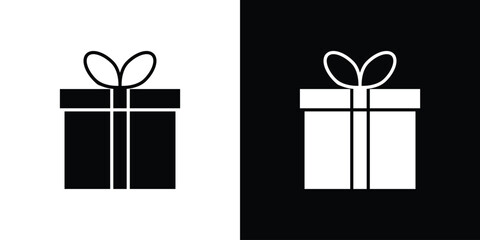 Gift icon illustration. icon templates pack.