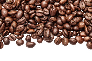 coffee beans isolated on a white background, png, transparent